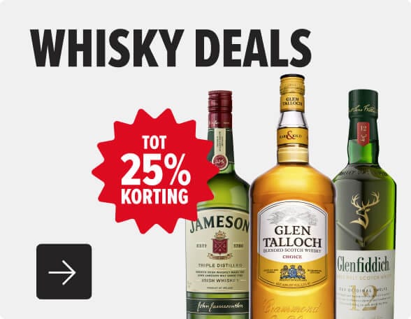 Whisky deals tot 25% koting